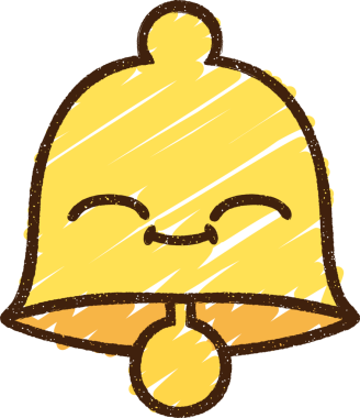 Bir insan tarafından çizilmiş çan tebeşiri