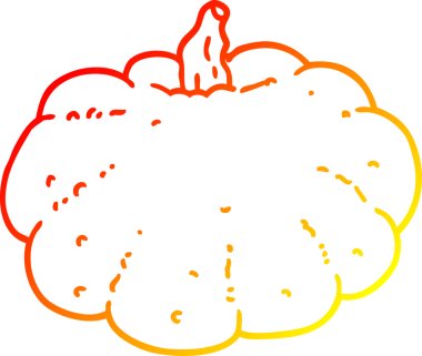 Bir insan tarafından çizilmiş bir çizgi balkabağı çizimi