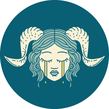 Bir insan tarafından çizilmiş ağlayan bağcık surat ikonu