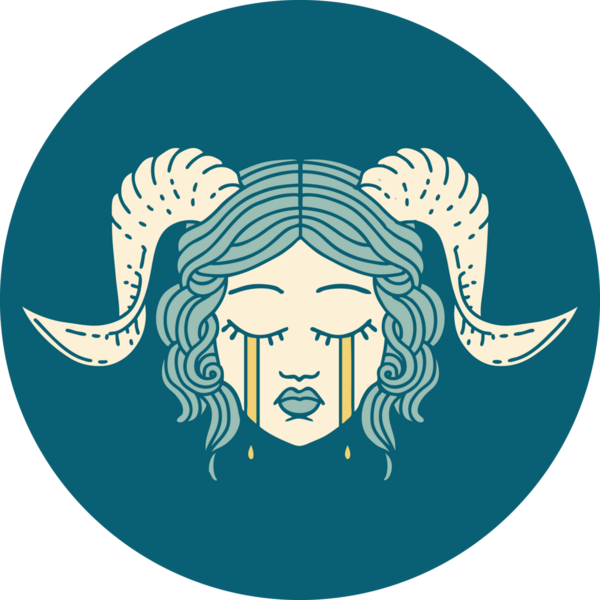 Bir insan tarafından çizilmiş ağlayan bağcık surat ikonu