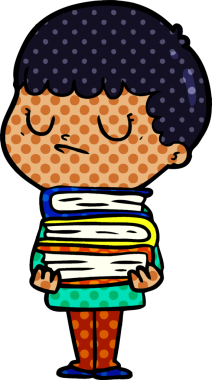 Bir insan tarafından çizilmiş huysuz çocuk çizgi filmi.