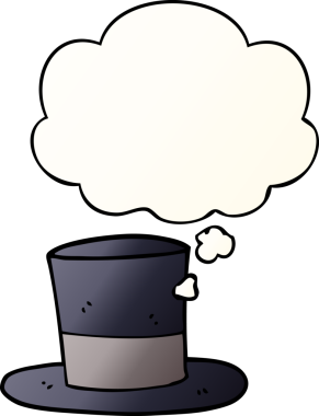 Düşünce baloncuklu çizgi film şapkası bir insan tarafından çizilmiş.