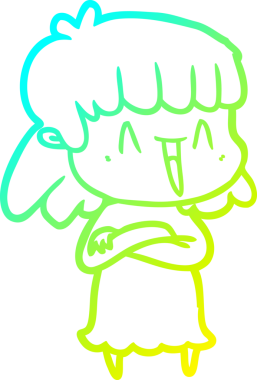 Bir insan tarafından çizilmiş bir karikatür kadın çizimi.