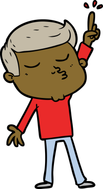 Bir insan tarafından çizilmiş karikatür mankeni adam.