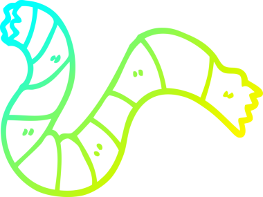 Bir insan tarafından çizilmiş çizgili karikatür çizimi.