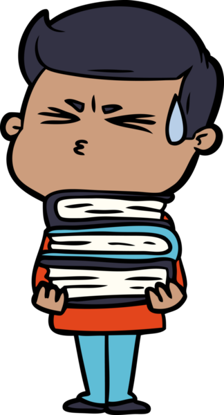 Bir insan tarafından çizilmiş terleyen çizgi film adamı.