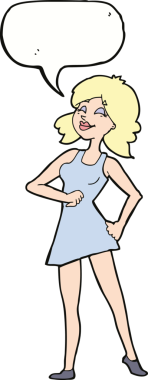 Bir insan tarafından çizilmiş konuşma balonu olan gururlu bir karikatür.