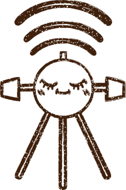 Uydu Kömürü Bir insan tarafından çizilmiş