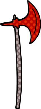 Bir insan tarafından çizilmiş karalama baltası.