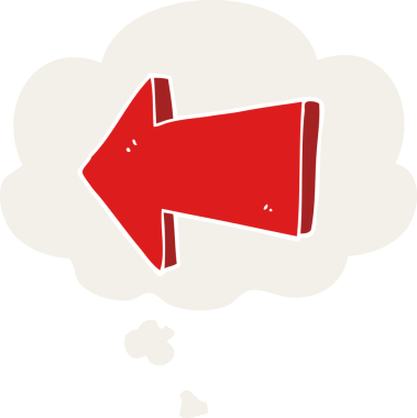 Bir insan tarafından çizilmiş, düşünce baloncuklu çizgi film.