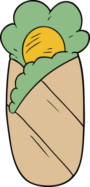 Bir insan tarafından çizilmiş uyku tulumu.