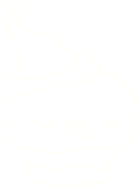 Bir insan tarafından çizilmiş Noel Keki Tebeşiri