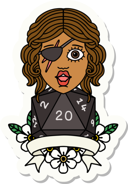 Bir insan tarafından çizilmiş doğal 20 zarlı düzenbaz insan etiketi.