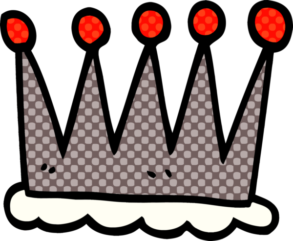 Bir insan tarafından çizilmiş karalama taç sembolü.