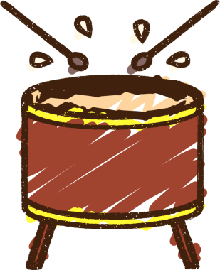 Bir insan tarafından çizilen Davul Tebeşiri