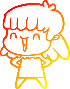 Bir insan tarafından çizilmiş bir karikatür kadın çizimi