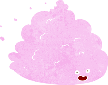 bir insan tarafından çizilmiş çizgi film karakteri