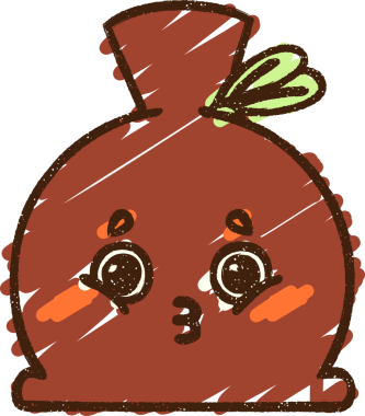 Bir insan tarafından çizilmiş Noel Çuvalı Tebeşiri