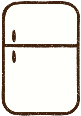 Bir insan tarafından çizilen Buzdolabı Tebeşiri