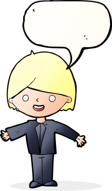 Bir insan tarafından çizilmiş konuşma balonlu mutlu adam çizgi filmi.