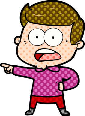 Bir insan tarafından çizilmiş bir karikatür.