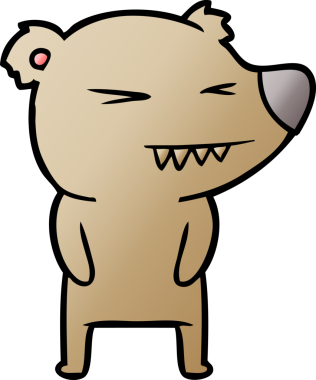 Bir insan tarafından çizilmiş bir çizgi film karakteri.