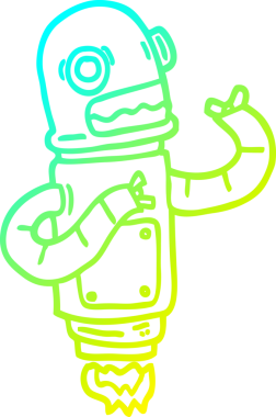 Bir insan tarafından çizilmiş bir çizgi roman çizimi.