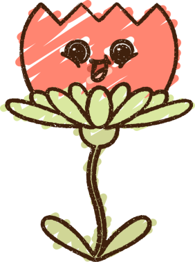 Bir insan tarafından çizilen Mutlu Çiçek Tebeşiri