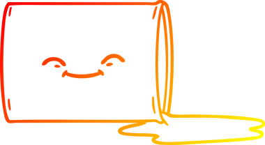 Bir insan tarafından çizilmiş mutlu bir varilin çizgi çizimi.