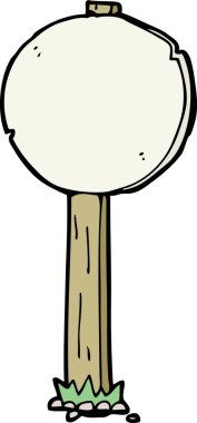 Bir insan tarafından çizilmiş çizgi tabela.