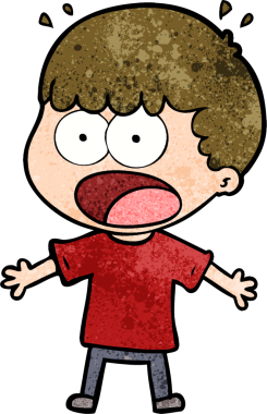 Bir insan tarafından çizilmiş bir karikatür.