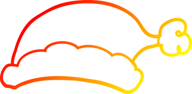 Bir insan tarafından çizilmiş bir çizgi filmin sıcak gradyan çizimi.