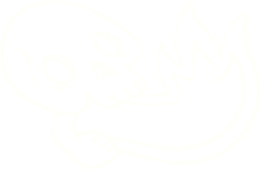 Ateş Soluyan Kafatası Tebeşiri Bir insan tarafından çizilmiş