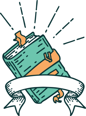 Dövme stili eski ciltli bir defter. Bir insan tarafından çizilmiş.