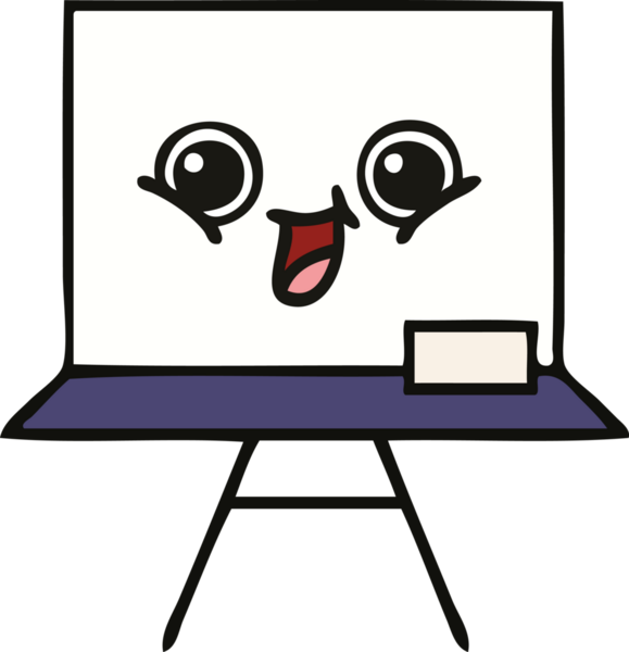 Bir insan tarafından çizilmiş beyaz bir karikatür.