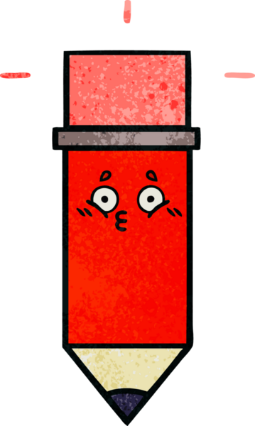 Bir insan tarafından çizilmiş bir kalemin retro grunge doku karikatürü