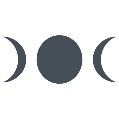 moon phase symbol drawn by a human