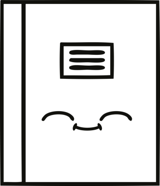 Bir insan tarafından çizilmiş bir defterin çizgi çizimi