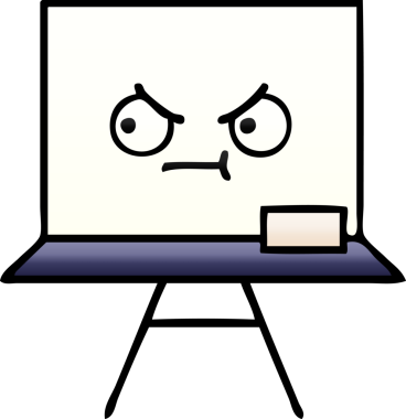 Bir insan tarafından çizilmiş beyaz bir karikatür.