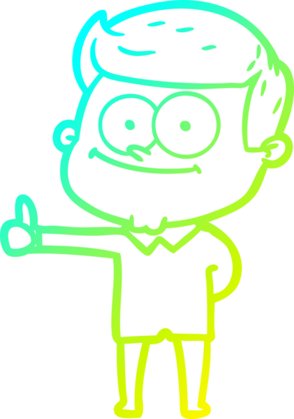 Bir insan tarafından çizilmiş gülümseyen bir çizgi film çizimi.