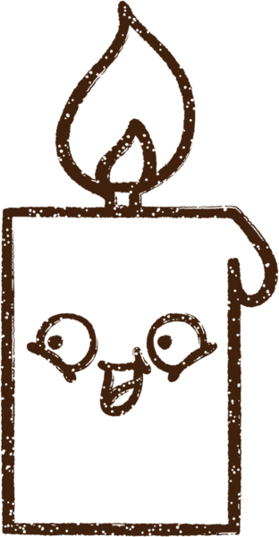 Mum Kömürü Bir insan tarafından çizilmiş