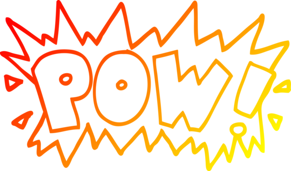 Bir insan tarafından çizilen karikatür sözcüğünün sıcak çizgi çizimi