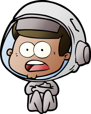 Karikatür bir insan tarafından çizilen astronotu şaşırttı.