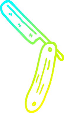 Bir insan tarafından çizilmiş bir karikatürün soğuk eğimli çizimi.