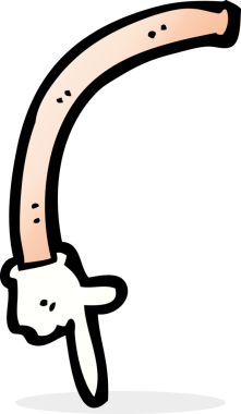 Bir insan tarafından çizilmiş bir çizgi film.