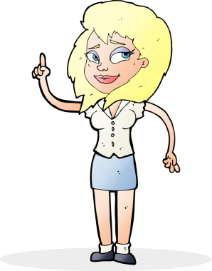 Bir insan tarafından çizilmiş güzel bir kadın çizgi filmi.