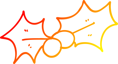 Bir insan tarafından çizilmiş bir karikatürün sıcak gradyan çizimi.