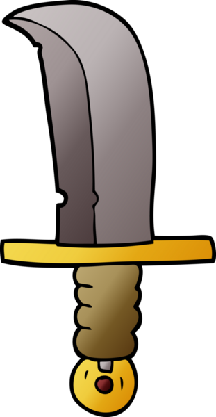 Bir insan tarafından çizilmiş karalama hançeri.