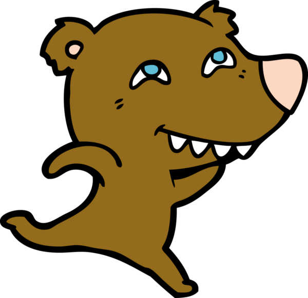 Bir insan tarafından çizilmiş bir çizgi film karakteri.