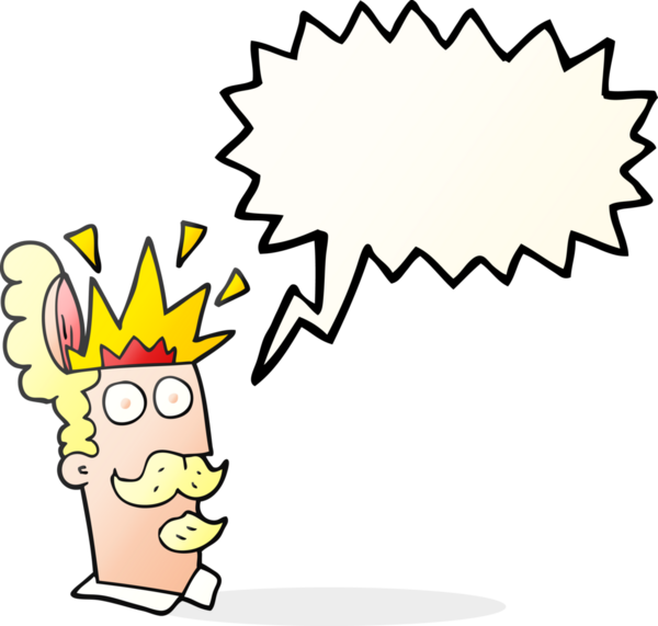 Patlayan kafası bir insan tarafından çizilmiş serbest konuşma balonu karikatürü adam.